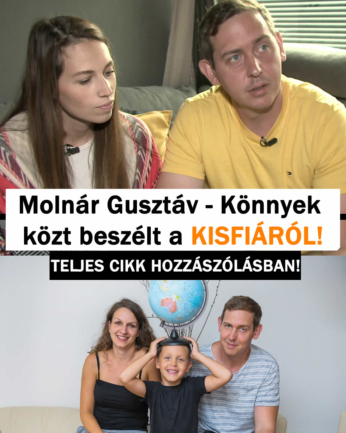 Molnár Gusztáv – Könnyek közt beszélt a KISFIÁRÓL!