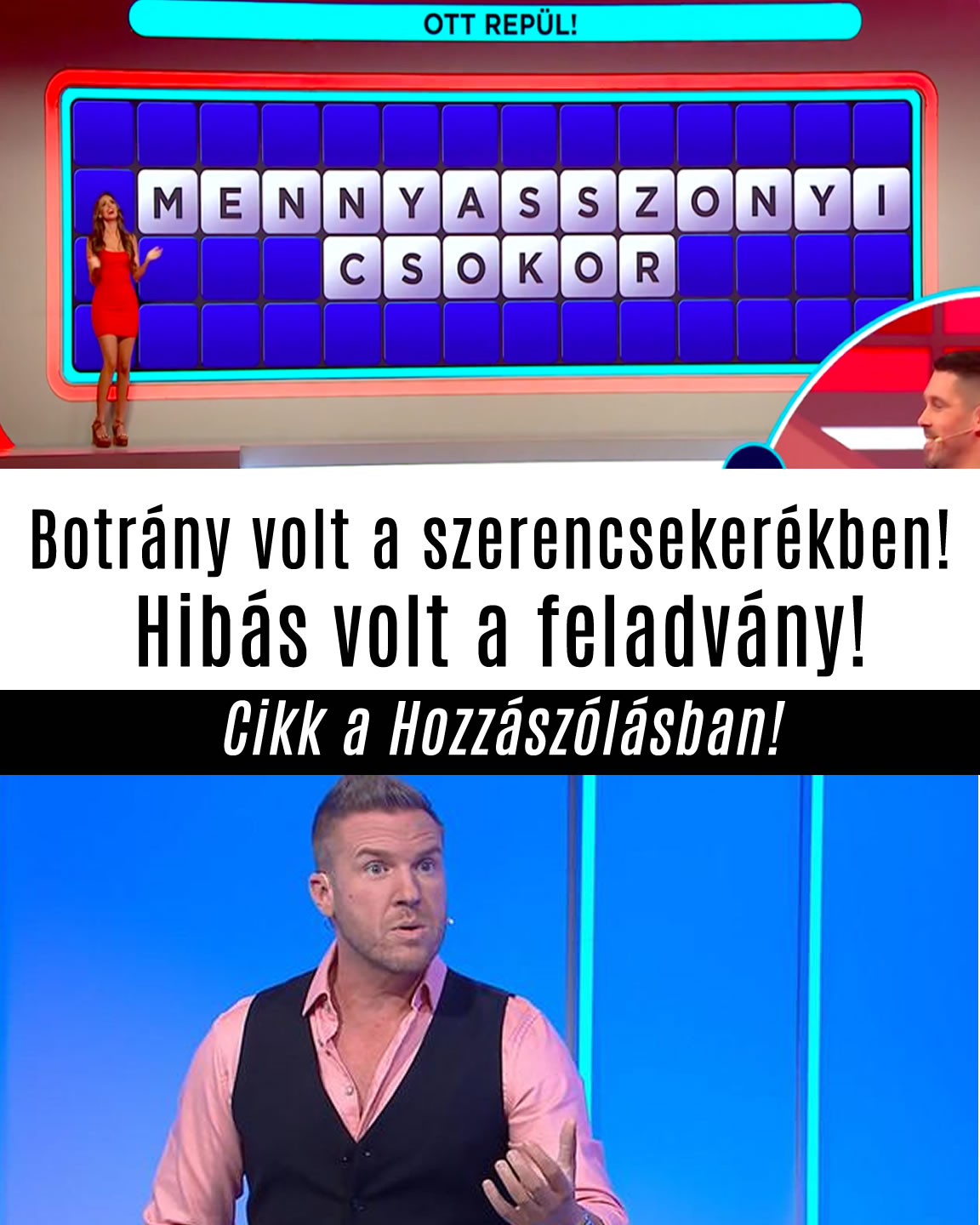 Botrány volt a Szerencsekerékben! Hibás volt a feladvány!