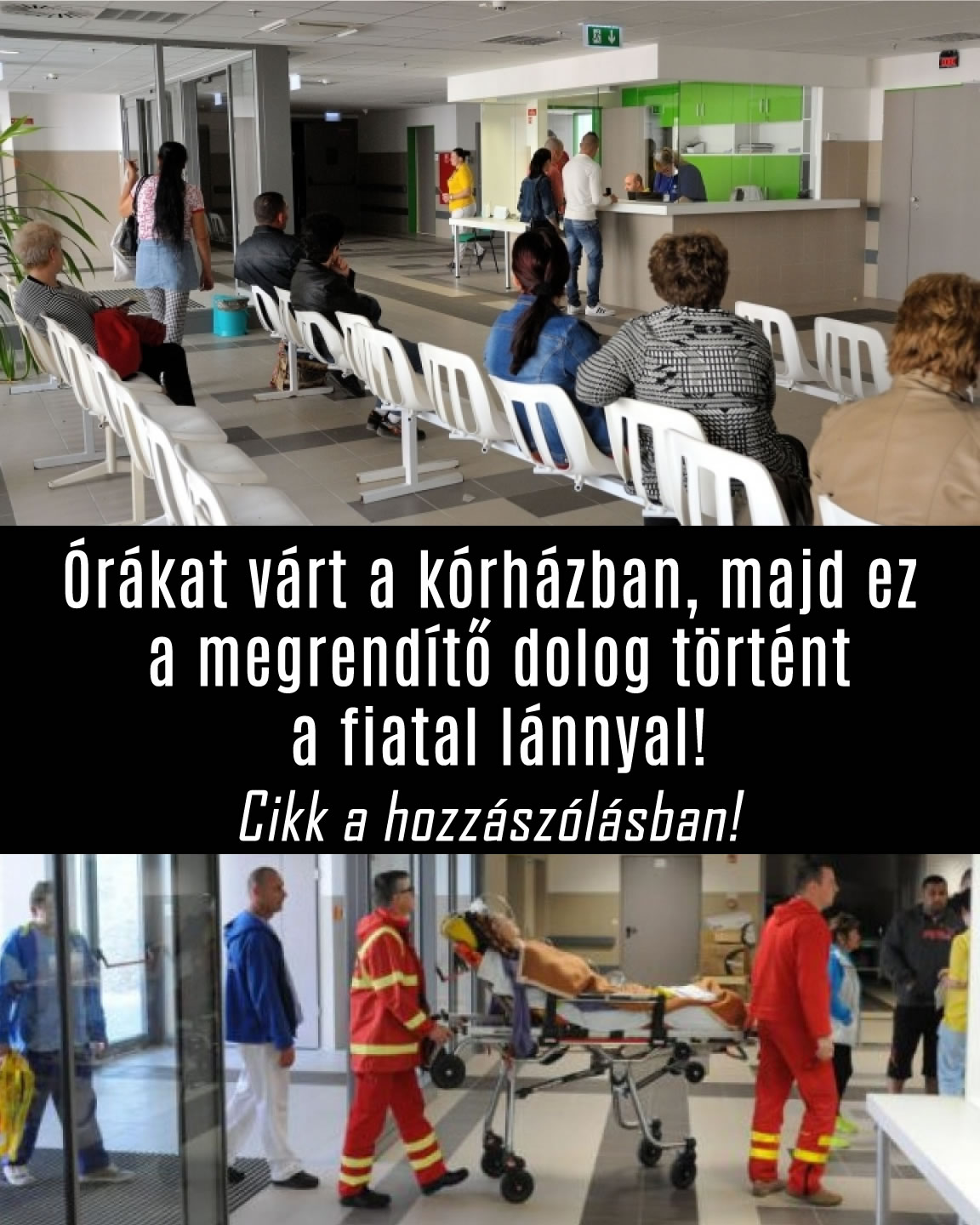 Órákat várt a kórházban, majd ez a megrendítő dolog történt a fiatal lánnyal!