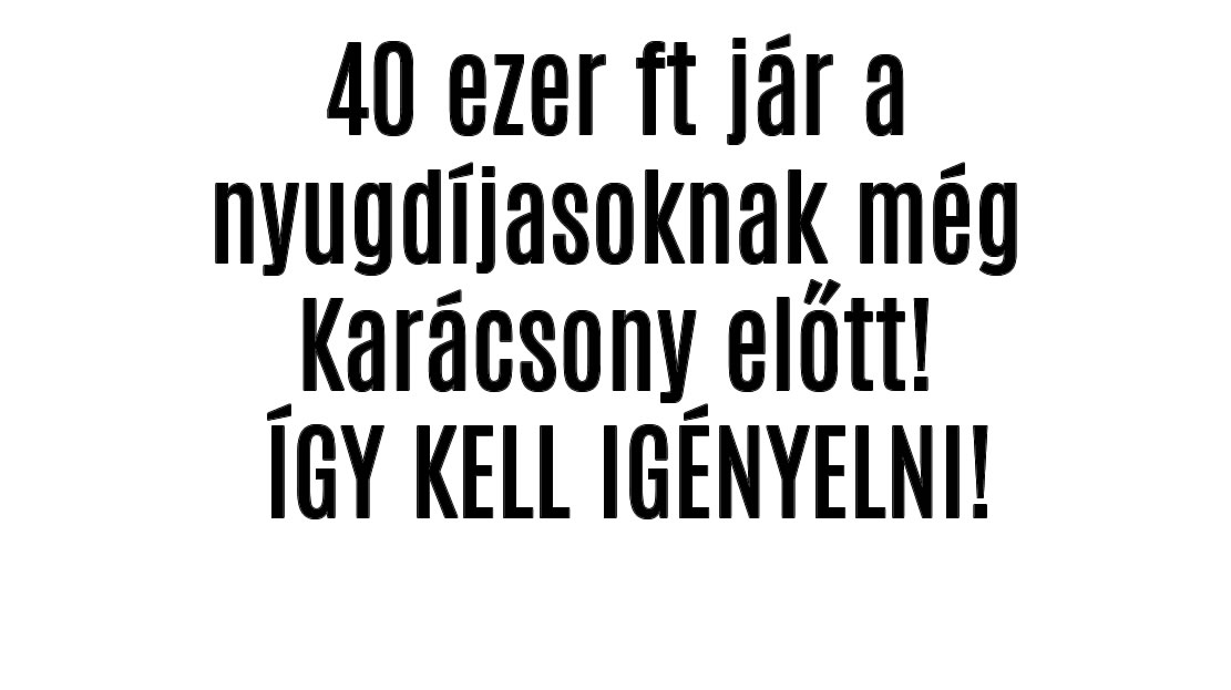 40 ezer ft jár a nyugdíjasoknak! ÍGY KELL IGÉNYELNI!