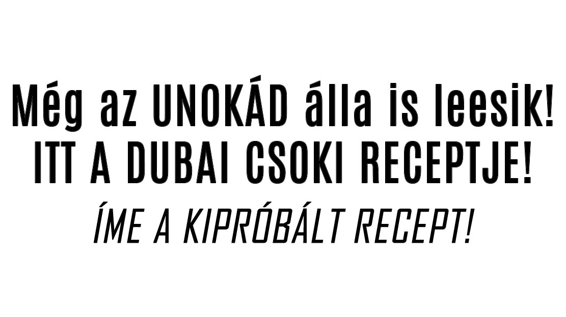 Még az UNOKÁD álla is leesik! ITT A DUBAI CSOKI RECEPTJE!