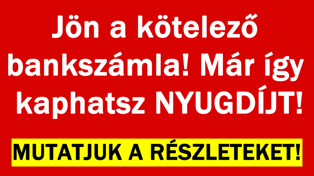Jön a kötelező bankszámla!