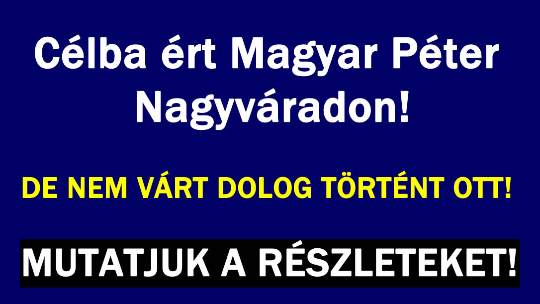 Magyar Péter Nagyváradon