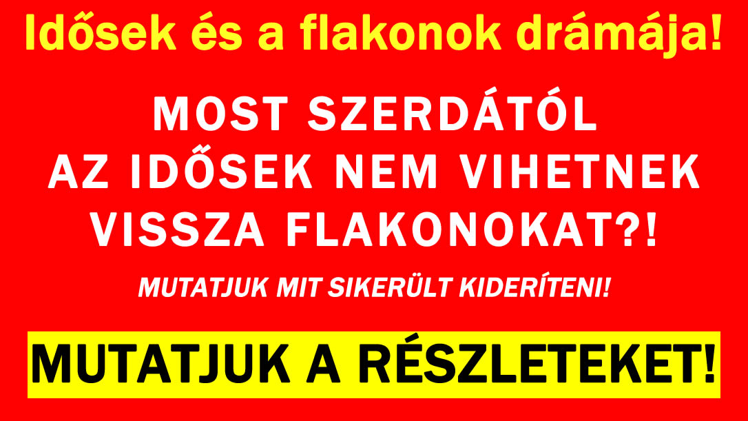 Idősek és a flakonok drámája!
