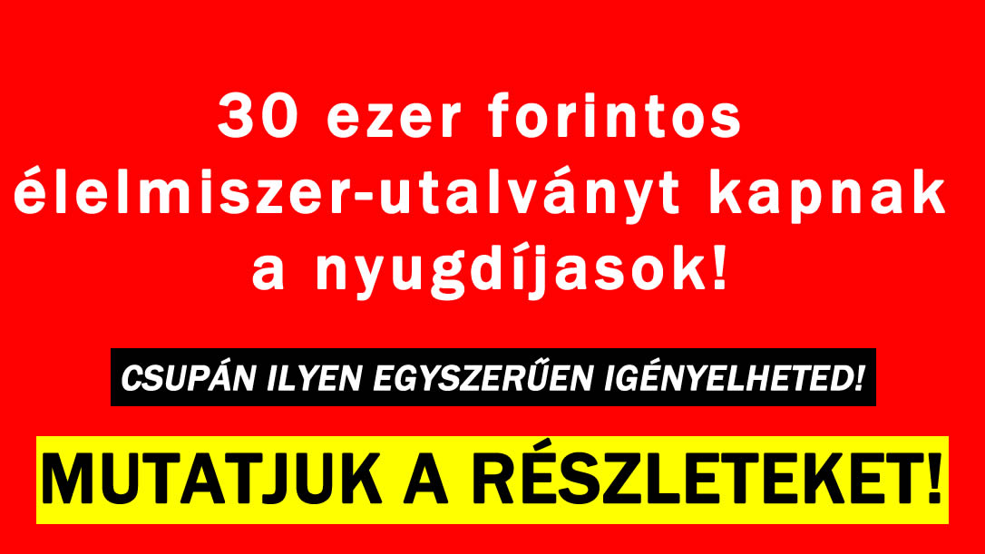 Élelmiszer-utalványt kapnak a nyugdíjasok