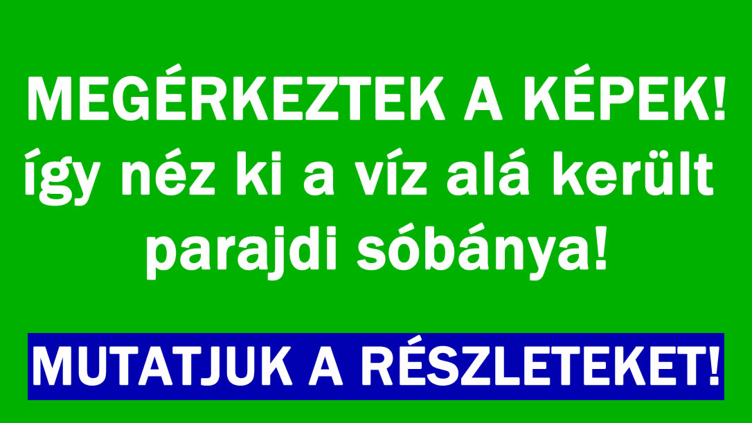 Így néz ki a víz alá került parajdi sóbánya