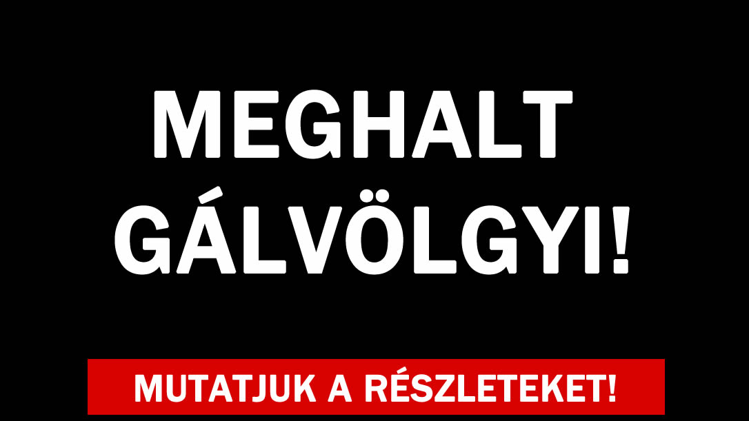 Meghalt Gálvölgyi!