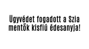 Ügyvédet fogadott a Szia mentők kisfiú édesanyja!