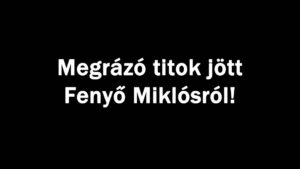Megrázó titok jött Fenyő Miklósról!