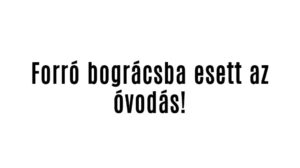 Forró bográcsba esett az óvodás!