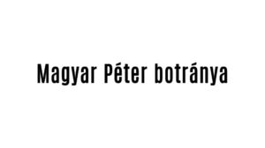 Magyar Péter botránya