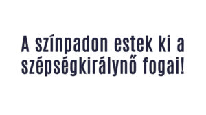 A színpadon estek ki a szépségkirálynő fogai!