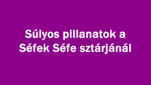 Súlyos pillanatok a Séfek Séfe sztárjánál