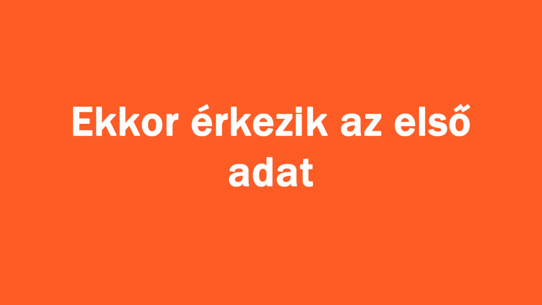 Ekkor érkezik az első adag