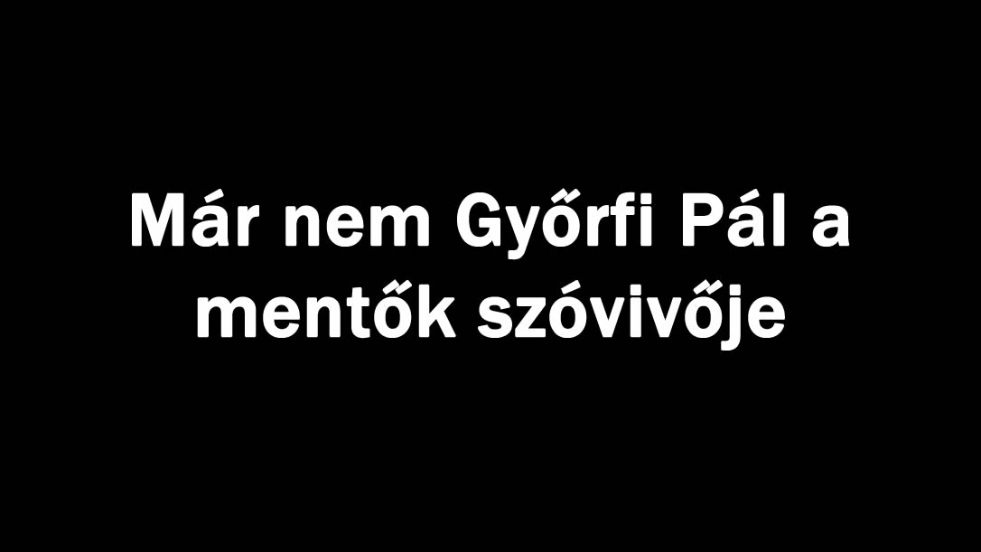 Már nem Győrfi Pál a mentők szóvivője