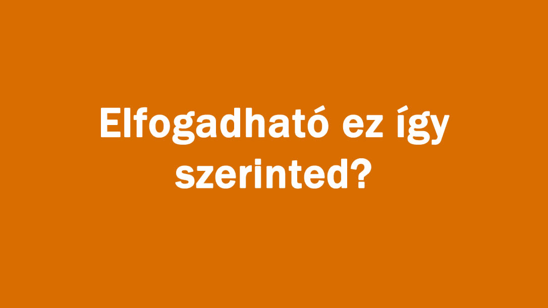 Elfogadható ez így szerinted?