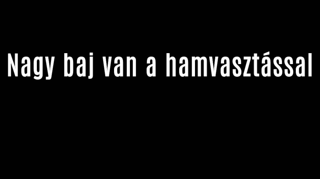 Nagy baj van a hamvasztással