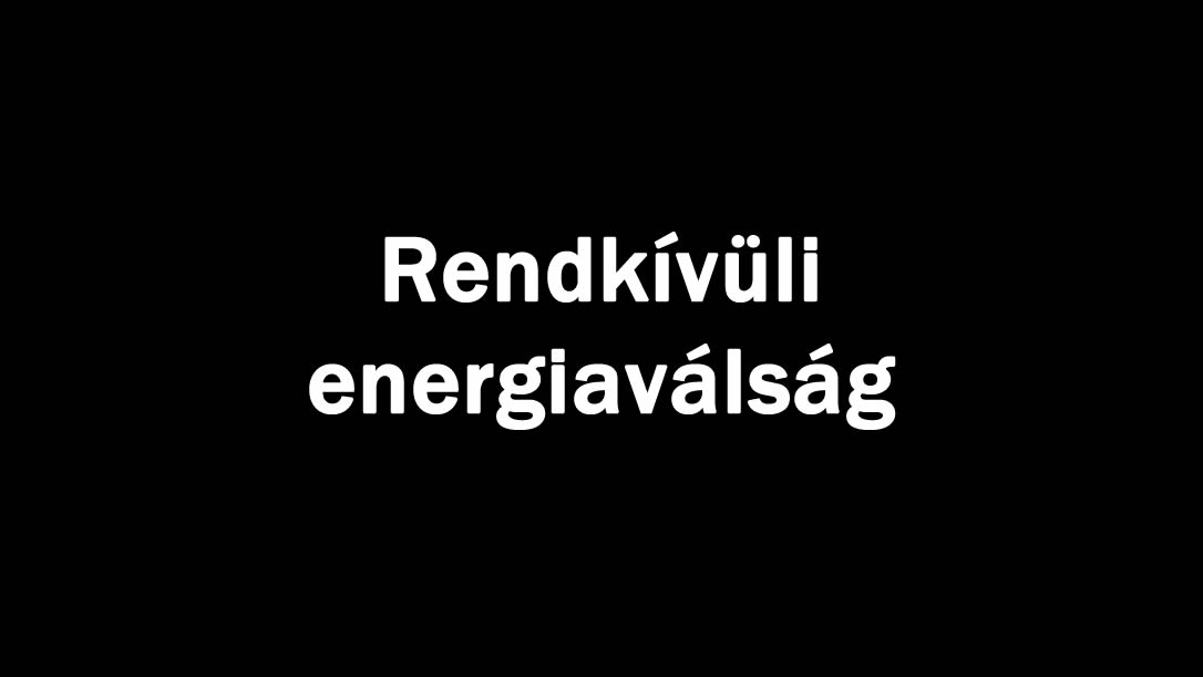 Rendkívüli energiaválság